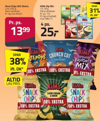 Kims Chips 50% Ekstra