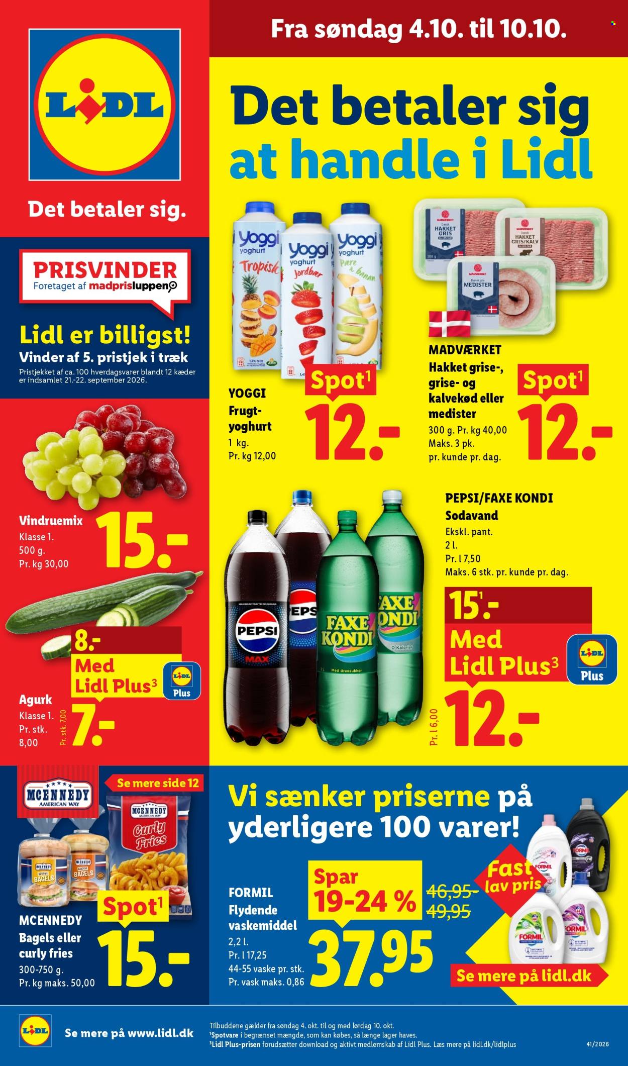 Lidl tilbudsavis  - 04.10.2026 - 10.10.2026. Side 1. Side 1