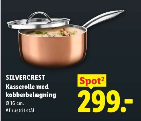 SILVERCREST Kasserolle med kobberbelægning