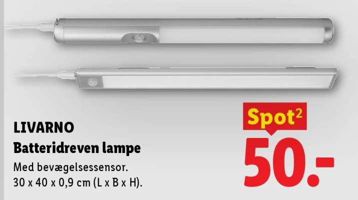 LIVARNO Batteridreven lampe
