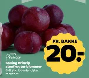 Salling Princip stenfrugter blommer