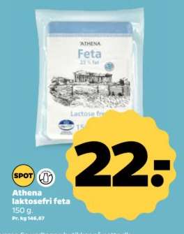 Athena laktosefri feta