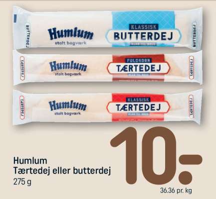 Humlum Tærtedej eller butterdej