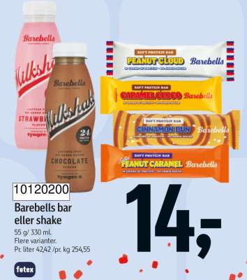 Barebells bar eller shake