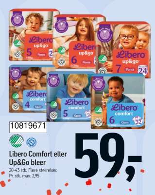 Libero comfort eller up&go bleer
