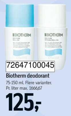 Biotherm deodorant