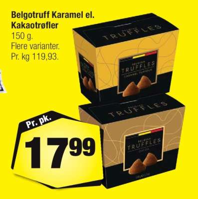 Belgotruff Karamel el. Kakaotrøfler