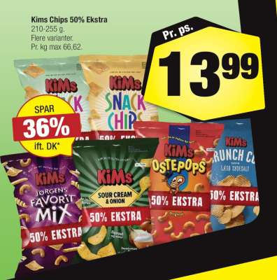 Kims Chips 50% Ekstra