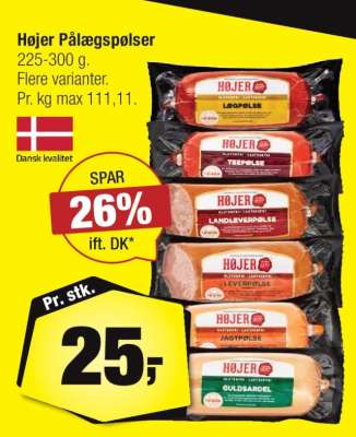Højer Pålægspølser