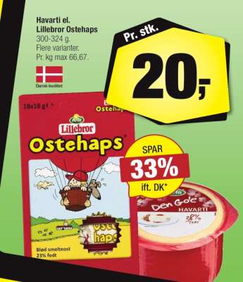 Havarti el. Lillebror Ostehaps