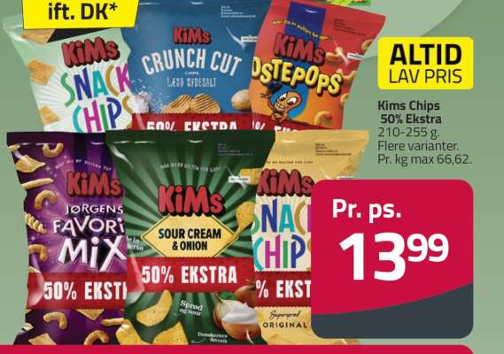 Kims Chips 50% Ekstra