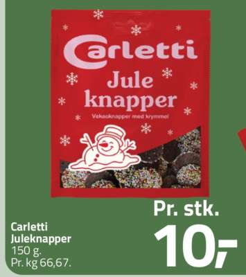 Carletti Juleknapper