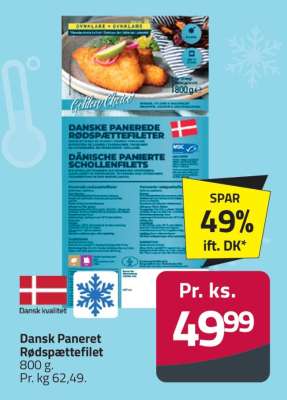 Dansk Paneret Rødspættefilet