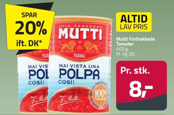 MUTTI Finthakkede tomater