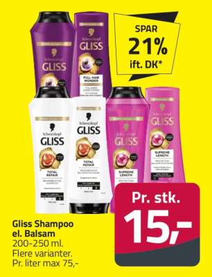 Gliss Shampoo el. Balsam