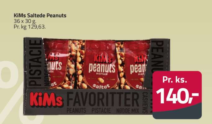 KiMs Saltede Peanuts