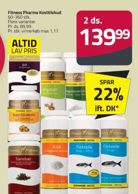 Fitness Pharma kosttilskud