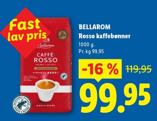 BELLAROM Rosso kaffebønner