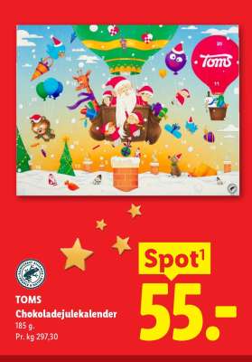 TOMS Chokoladejulekalender
