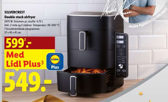 SILVERCREST Double stack airfryer
