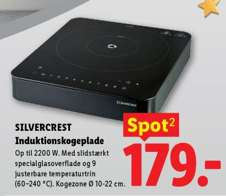 SILVERCREST Induktionskogeplade