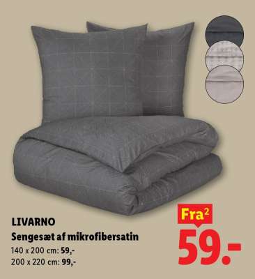 LIVARNO Sengesæt af mikrofibersatin