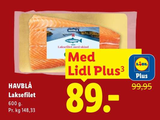 HAVBLÅ Laksefilet