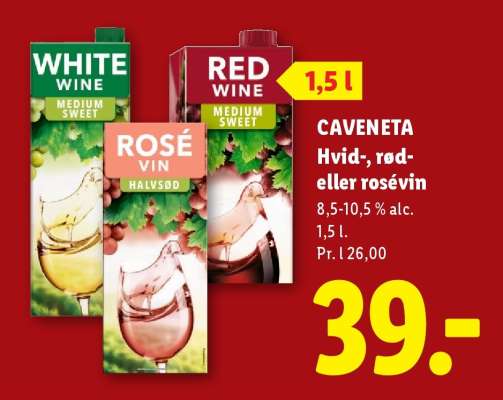 CAVENETA Hvid-, rød- eller rosévin