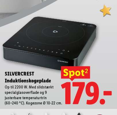 SILVERCREST Induktionskogeplade