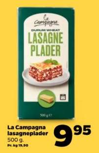La Campagna lasagneplader