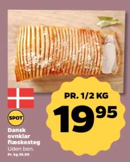 Dansk ovnklar flæskesteg
