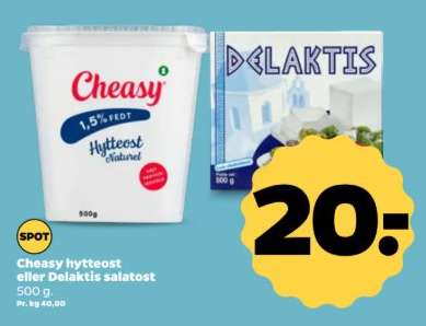 Cheasy hytteost eller Delaktis salatost