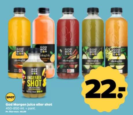 God Morgen juice eller shot