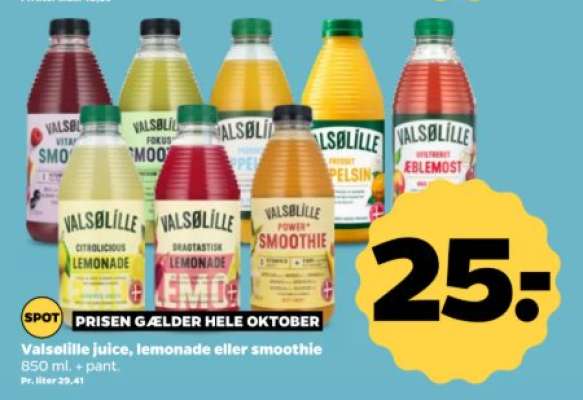 Valsølille juice, lemonade eller smoothie
