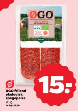 ØGO friland økologisk spegepølse