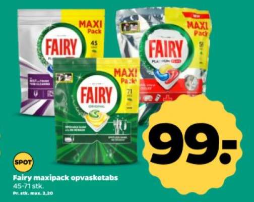 Fairy maxipack opvasketabs