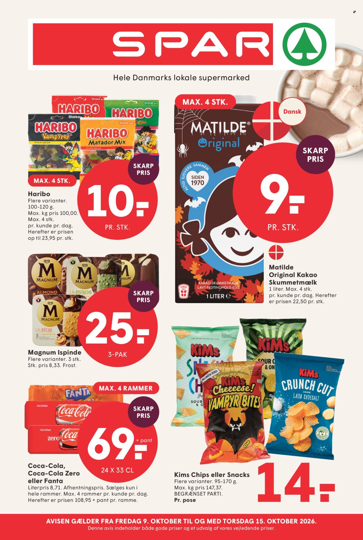 SPAR tilbudsavis  - 09.10.2026 - 15.10.2026. Side 1. Side 1