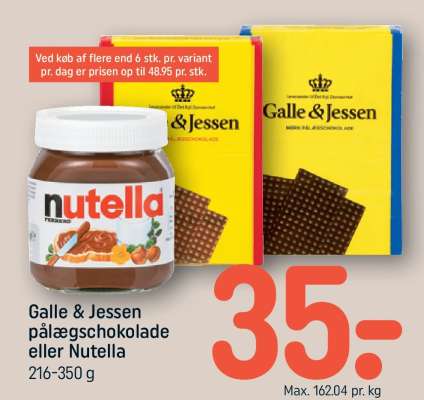 Galle & Jessen pålægschokolade eller Nutella