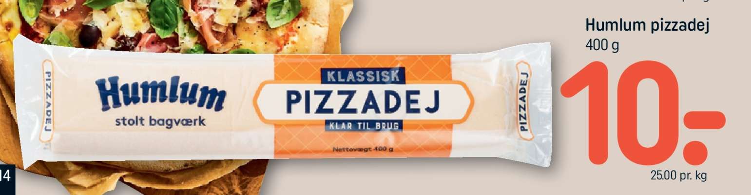 Humlum pizzadej