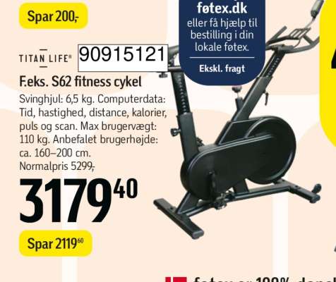 Titan Life S62 fitness cykel