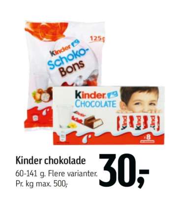 KINDER Chokolade