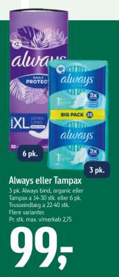 Always eller Tampax