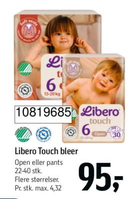 Libero touch bleer