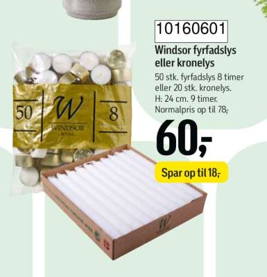 Windsor fyrfadslys eller kronelys