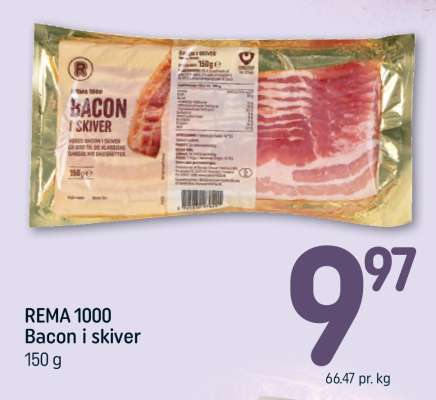 REMA 1000 Bacon i skiver
