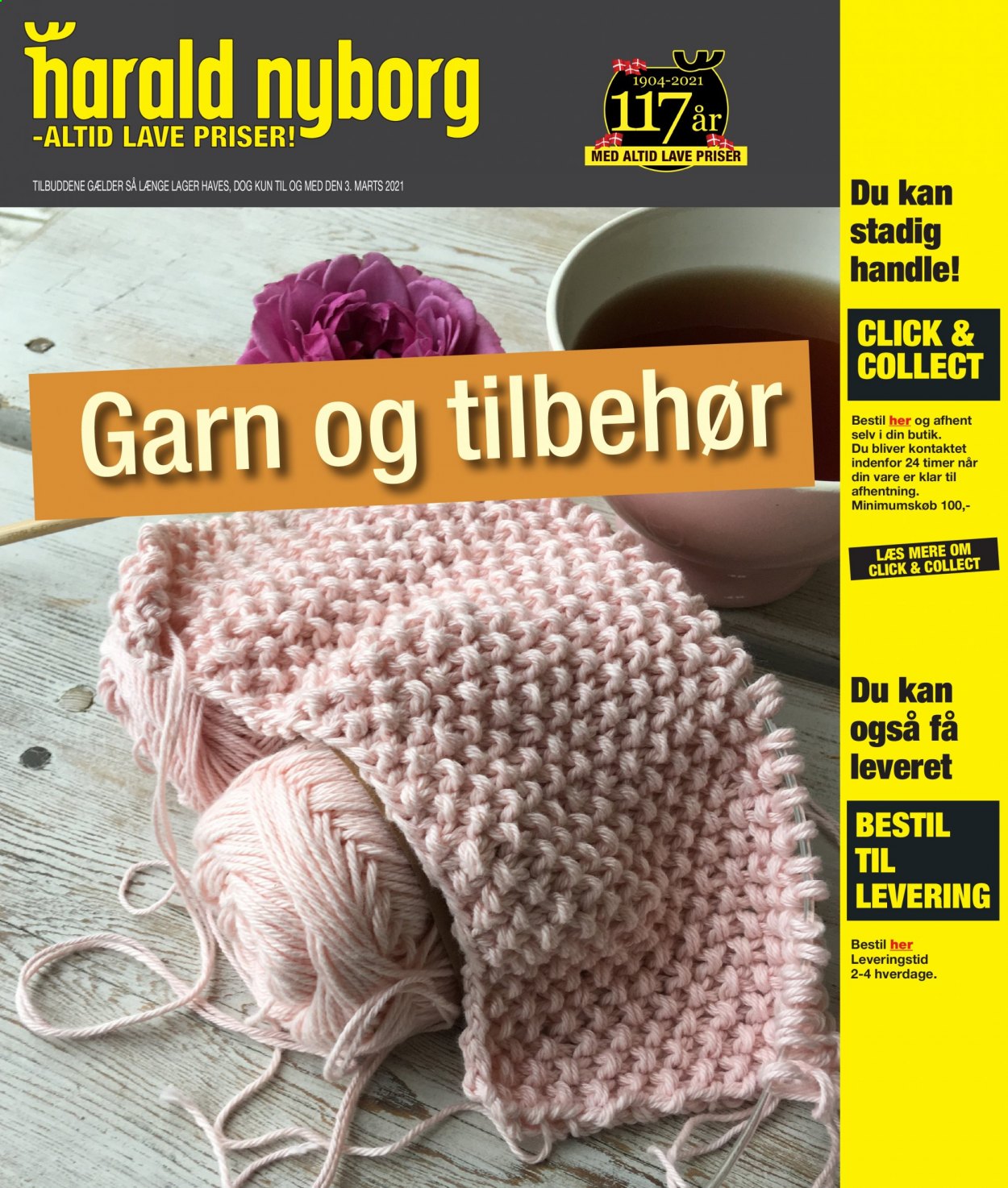 Harald Nyborg tilbudsavis  - 03.02.2021 - 03.03.2021. Side 1.