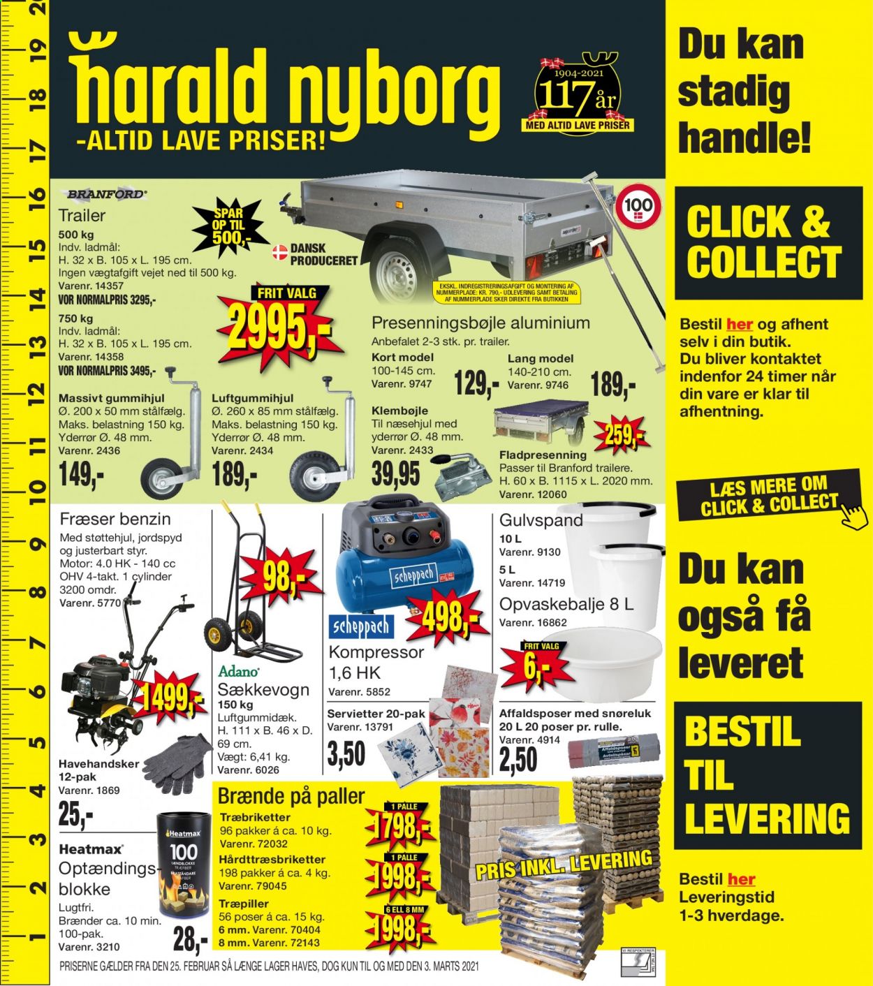 Harald Nyborg tilbudsavis  - 25.02.2021 - 03.03.2021. Side 1.